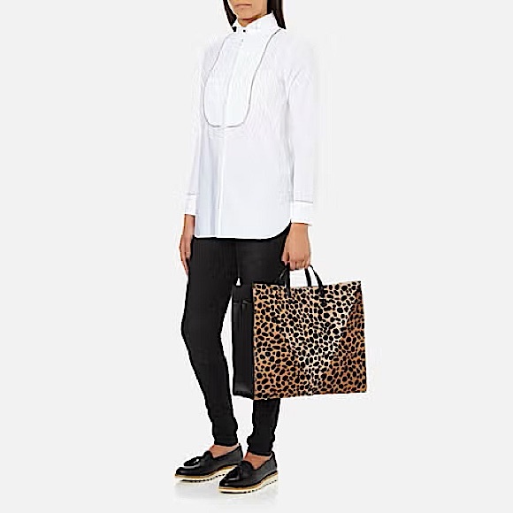SOLD! ❤️ Clare V. Simple V Tote Bag in Leopard - Picture 14 of 16